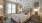 a bedroom with a large bed