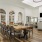 a large dining room and chairs in a clubhouse